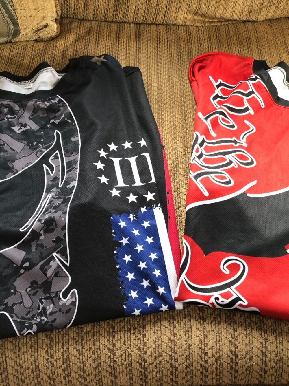 NWOT LOT of 2 Mens 2XL 2nd Amendment We the People Shirts 24.5" Pit to Pit